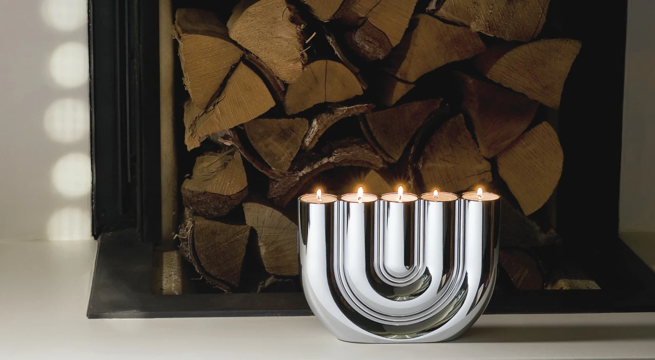 DOUBLE U Teelichthalter