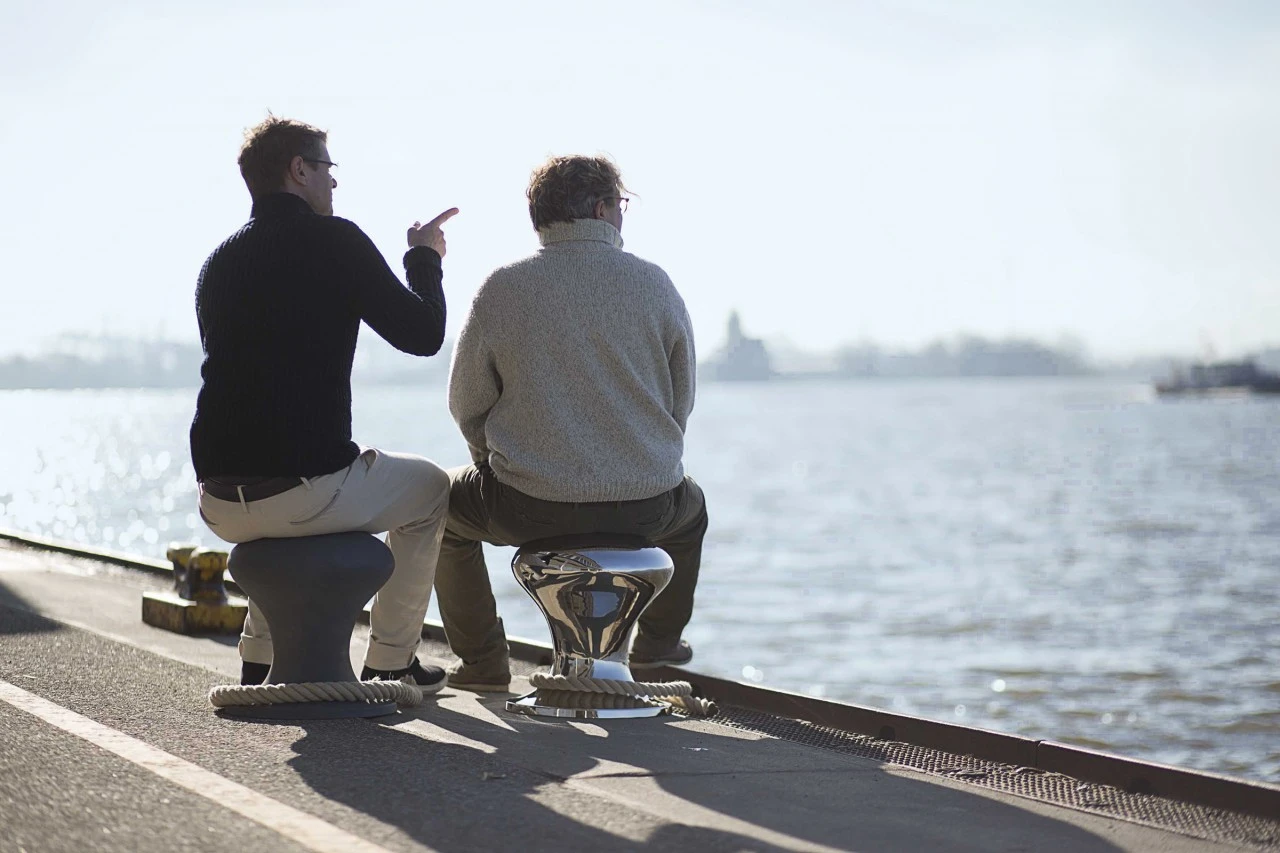 HAMBURGER HOCKER Mit Segeltau – Bild 4