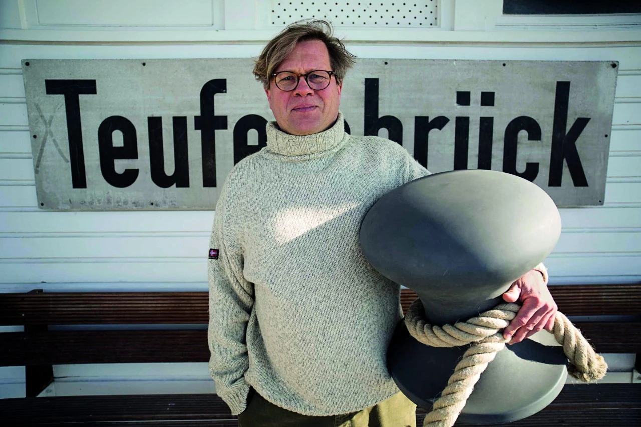 HAMBURGER HOCKER Mit Segeltau – Bild 2