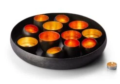 Santa Lucia Tablett Mit 12 Teelichthaltern Stahl Philippi