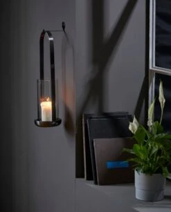 CALA Windlicht M. Wandhalterung